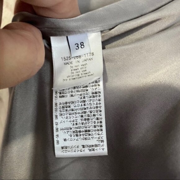 United Arrows cream luxury long fur coat size 38 - Picture 9 of 9